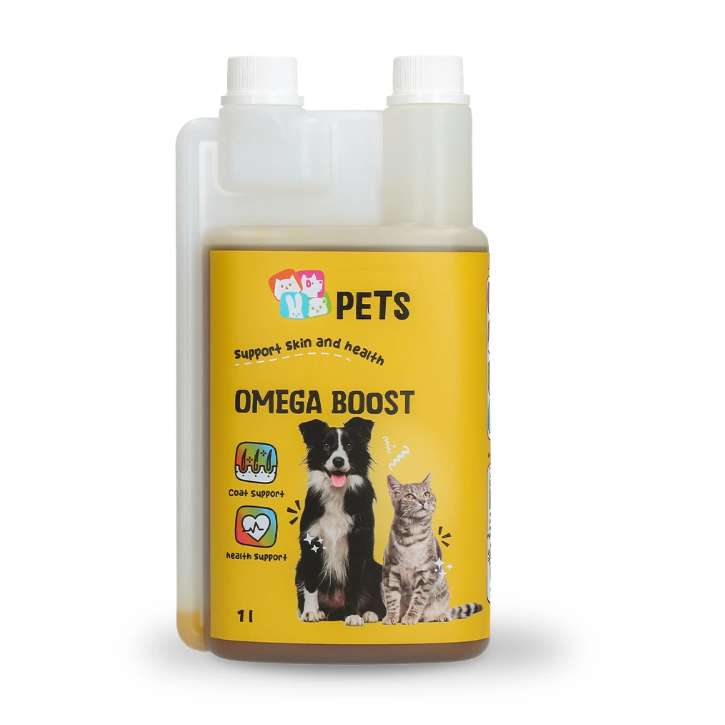 Omega Boost, Olie, Hond, Hondenvoer, Honden, Supplementen, Pets, Champion. Huisdier Kampioen, 1 liter